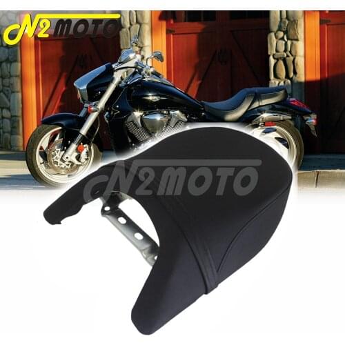 For Suzuki Boulevard M109R 2006-2012 LT/VZR 1800 Intruder 2017 2018 Black Motorcycle Rear Passenger Seat Black Cushion Backrest