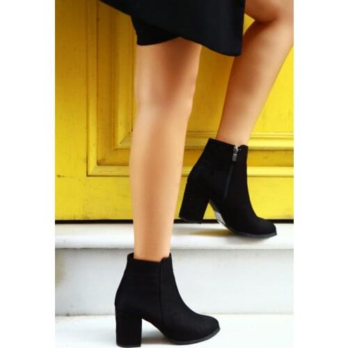 Black Suede Women Boots