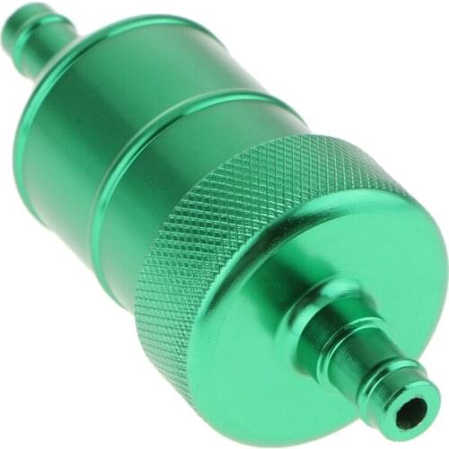CNC Aluminum 49cc-160cc Motorcycle ATV Dirt Bike Inline Gas Petrol Fuel Filter Cleaner 1/4'' 6mm