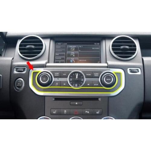 For Land rover Discovery 4 LR4 2010-2016 Car-Styling ABS Timetable Decoration Frame Sequins Trim 1pc