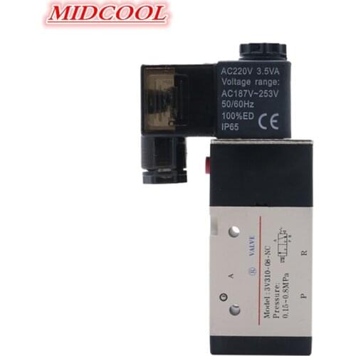 3/2 Way 3V300 Series 3V310-08 3V310-10 Pneumatic Solenoid Valve