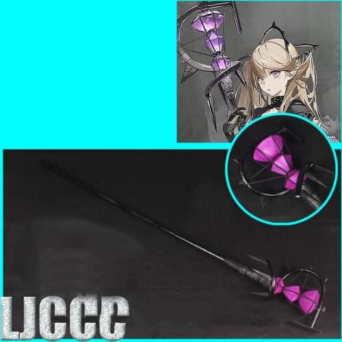 Hot Game Arknights Indigo Wand Weapon Halloween Christmas Fancy Party Props Weapons for Carnival Comic Show