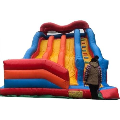 Hot sale product four lanes inflatable slide for adults and kids/ new design inflatable slide