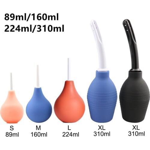 Enema Irrigator Medical Rubber Anal Rectal Shower Cleaning Tools Female Vagina Douche Feminine Hygiene Container 160ml/224ml