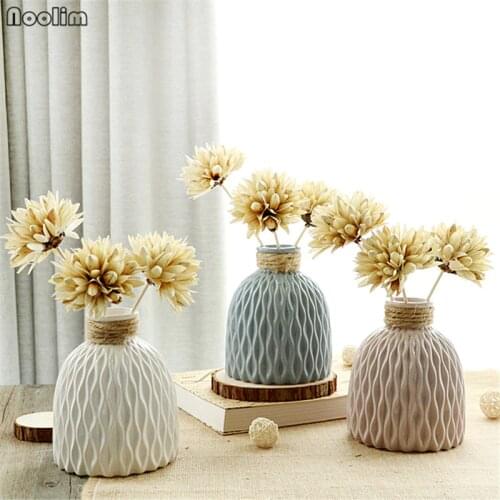 NOOLIM Japanese Water Wave Pattern Ceramic Planter For Hydroponic Flower Decorative Flowers Pot Mini Pot Home Garden Decor