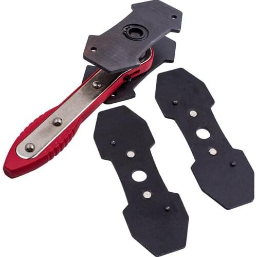 Laser Ratcheting Disc Brake Caliper Piston Spreader Press Plate Quad Wrench Tool