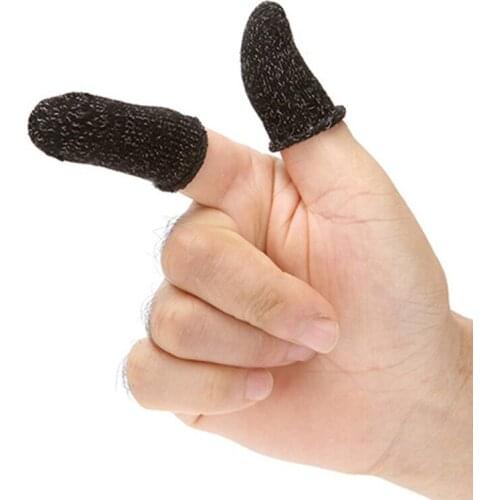 Hot 1 Pair Breathable Mobile Game Controller Finger Sleeve Touchs Trigger For PUBG game Accessories N66