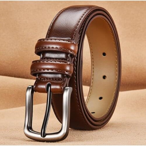 Fashionable belt man real leather belts for men genuine leather belt men blue mens belts casual/luxury ceinture homme NSDS01