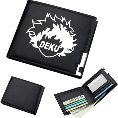 My Boku No Hero Academia Cosplay Pu Leather Short Wallet Card Holder Coin Purse Money Bag Gift