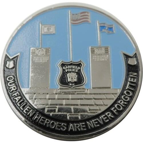 Wholesale High Quality Metal Souvenir Coins Commemorative Plated Coin Patriotism Commend Heroes are never forgetten