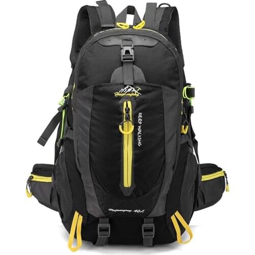 Men 40L unisex waterproof backpack travel pack Hiking sports bag pack Outdoor Climbing Mountaineering Camping backpack for male