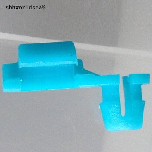 Shhworldsea 100pcs car clip auto fastener rod end clip for right snaps into 6mm hole holds 4mm for ford for mazda 9927-80-404