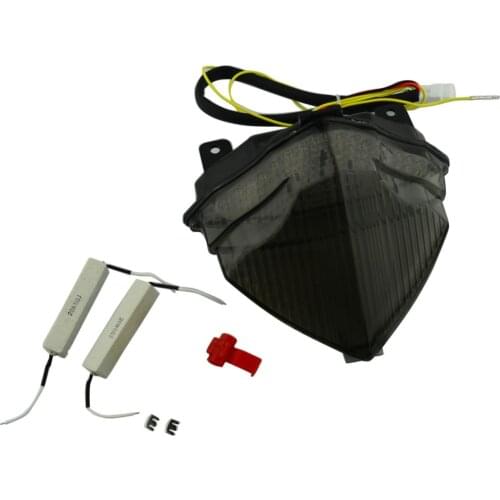 Smoke Lens Rear Tail Light Integrated LED Brake Stop Light Turn Signal Light Motorcycle for Yamaha YZF R1 2004-2006 YZF-R1 04 06