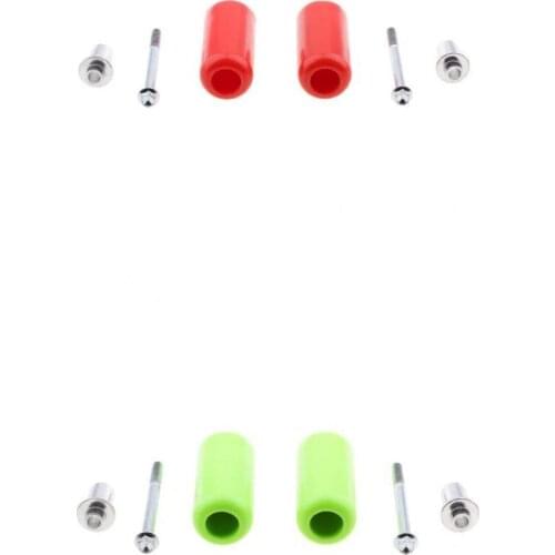 Green & Red Frame Crash Sliders Falling Protection Protector for Motorcycle