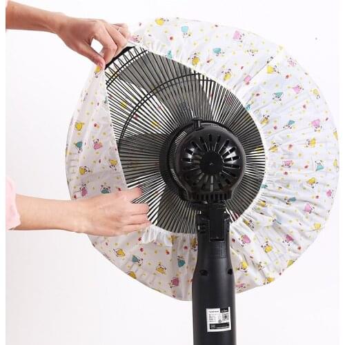1pcs PEVA Material Cartoon pattern Round Eletric Fan Dust Cover Fan Dustproof Cover Protection Case Household