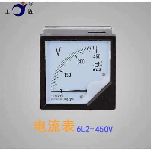 1Pcs 6L2 AC 5V 10V 15V 30V 50V 75V 100V 150V Pointer Type Voltmeter Voltage Meter Mechanical Header 80mmX80mm