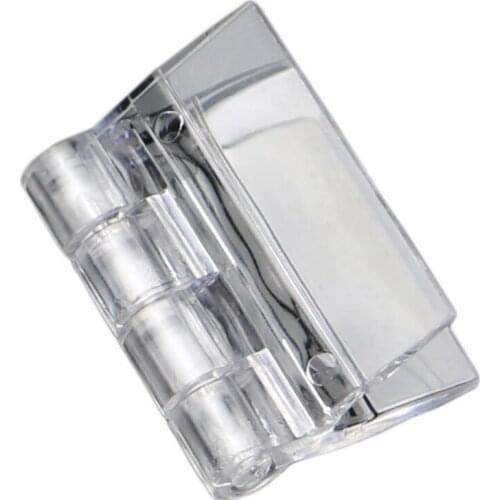 10Pcs Transparent Plastic Folding Hinges Durable Clear Acrylic Hinge Tools Cabinet Hardware Furniture Cabinet Door Hinges