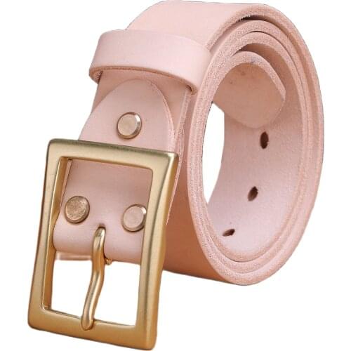 2020 solid brass buckle mens belts luxury full grain 100% genuine leather designer belt men high quality real vegetabel tanned