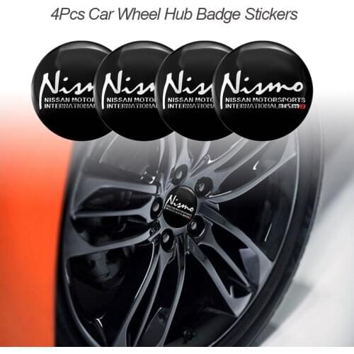 4Pcs 56mm Car Styling Wheel Center Hub Nivmo Emblem Stickers For Nissan Rogue Leaf Qashqai Altima Pathfinder Maxima Tiida Teana
