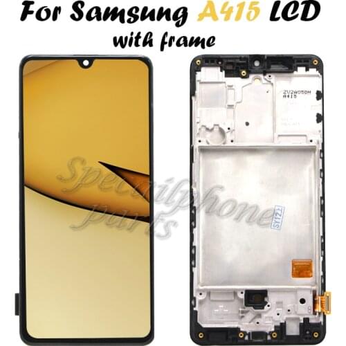6.1" Super AMOLED For Samsung Galaxy A41 SM-A415F A415 LCD Display Touch Screen Digitizer Assembly with frame Repair Parts 5