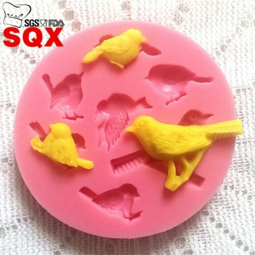 7PCS flying bird Silicone Mold, Sugar Mold, Chocolate Mold, DIY Cake Decoration Mold Kitchen accessories SQ1516