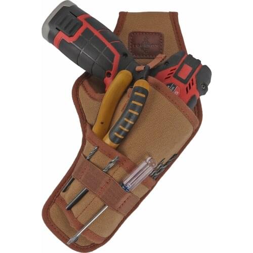 Tourbon Electrician Builder Drill Holder Bag Storage Pouch Woodworking Wrench Screwdriver Spanner Tool Holders Pockets