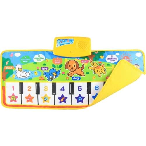 Childrens Music Blanket Piano Foot Step Multi-function Musical Instrument Large Game Toy Carpet Crawling Mat Birthday