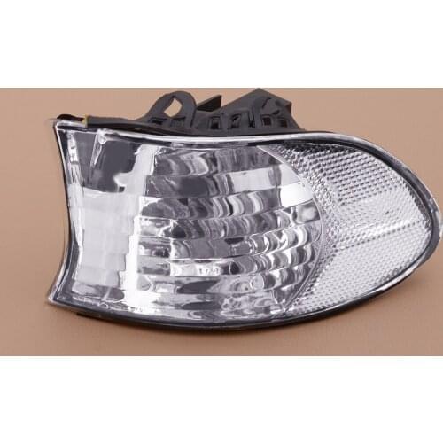 DWCX Car Left Clear Front Corner Turn Signal Clear lamp Light Housing fit for BMW 7 Series E38 LCI Facelift 1999 2000 2001