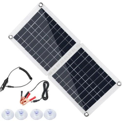 Environmental Solar Cells PET Foldable Phone Charger Camping 18V/12V Solar Panel Portable 440*190mm Recreational Vehicle