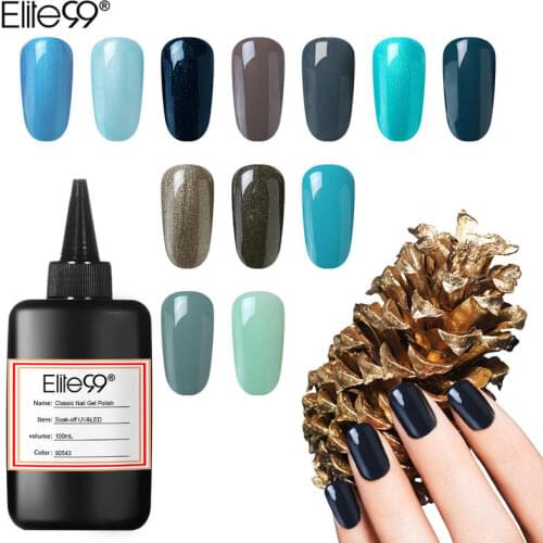 Elite99 Shiny Gel Polish Soak Off Uv Nail Varnish Primer Gel Polish Salon Manicure 100Ml