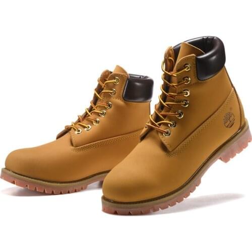 TIMBERLAND Women Classic 10061 Wheat Autumn Yellow Ankle Boots,Woman Leather Timber Casual Shoes Oversea Simple Version 36-39