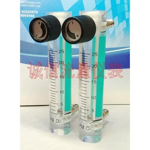 LZM-6T O2 Oxygen Flow Meter 2-25L/min Oxygen Production Flow Meter Oxygen Bar Flow Meter