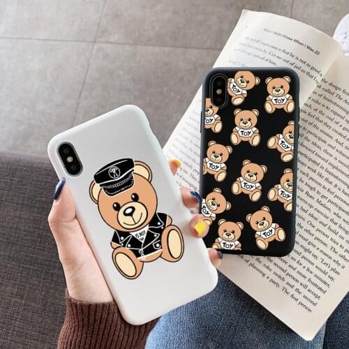 Pop Italy Bear Phone Case Coque For iPhone 12 pro Max mini 7 8 6 6S Plus X XR Xs 11 11pro Max SE 2 Silicone Cover For iphone12