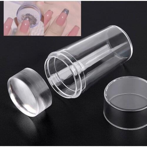 Transparent Silicone nail stamping plates kit Jelly Stencil template seal stamper scraper For Fast French nails tip accessories