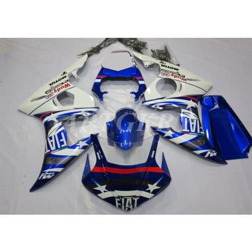 New ABS Plastic Shell Motorcycle Fairing Kits Fit For Yamaha YZF 600 R6 2003 2004 2005 R6 03 04 05 Bodywork set Custom Fiat