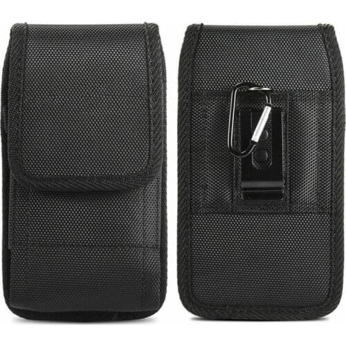 New Fashion Large Black For IPhone Samsung Mobile Phone Smartphone Belt Pouch Bag Case