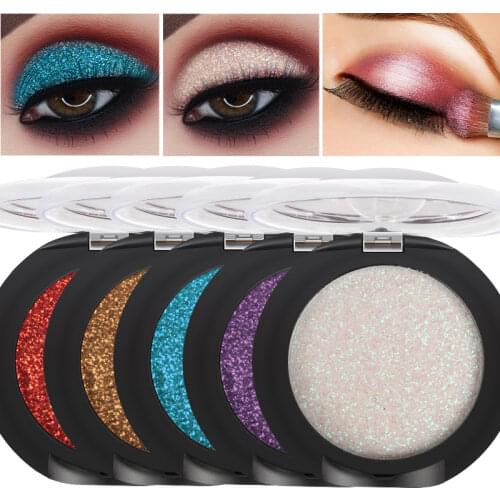 White Glitter Eyeshadow Palette Eyes Makeup Metallic Festival Eyeshadow Powder Shimmer Eye Shadow Yeux Sombra Maquiagem