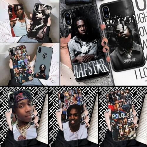 Polo G rapper Phone case For Huawei Honor 6 7 8 9 10 10i 20 A C X Lite Pro Play black pretty hoesjes fashion cell cover 3D