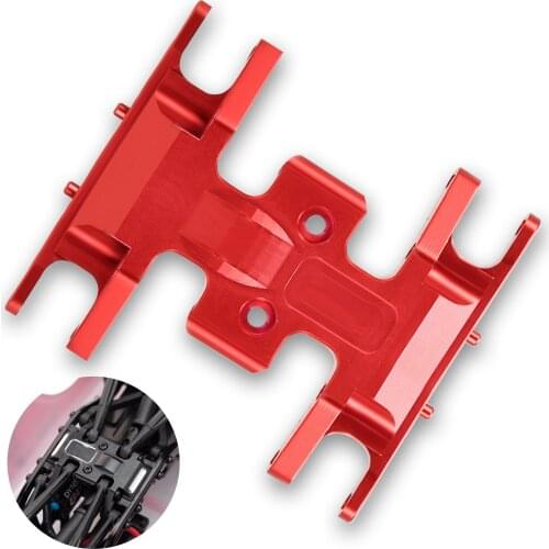 RC Aluminium Alloy Plate Gearbox Base Brace Gearbox Mount Transmission Skid Chassis Armor Kit Skid Plate Center Frame