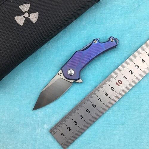 LEMIFSHE JR9315 Flipper folding knife M390 blade titanium alloy handle camping hunting survival kitchen fruit knife EDC tool