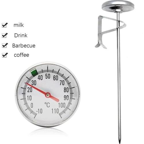 15CM Stainless Steel Food Thermometer Cooking Coffee Milk Temperature Gauge Kitchen Probe Thermometer
