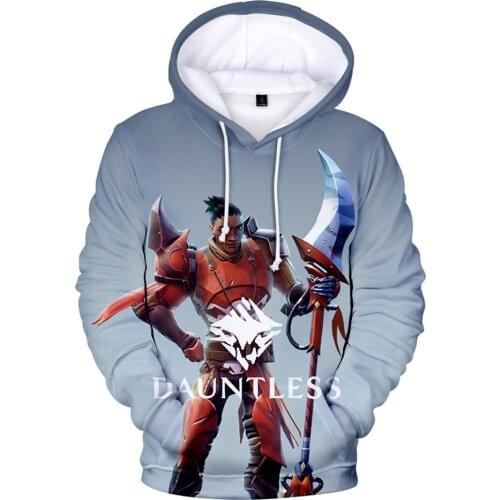 Aikooki Dauntless Hoodies Men Women Hoodie Sweatshirt Hooded Mens Fashion Game Dauntless Tracksuits 3D Polluvers Hoody Coat