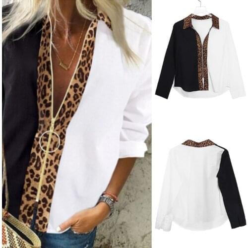 Spring/summer Casual Tunic Zipper V-neck Top Shirt Womens Long Sleeve Sleeve Length(cm) Tops Type Color Style Material Occasion