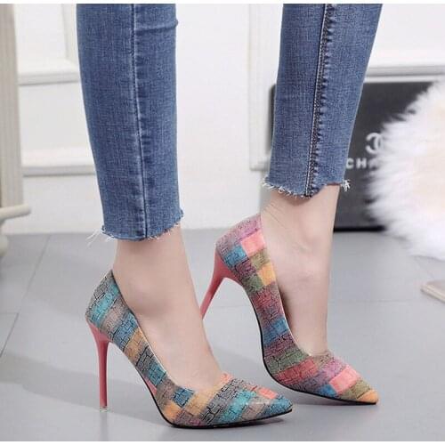 Women Red High Heels Pumps Fashion Plus Size 35-42 Woman Sexy Elegant Super High Heels Shoes Ladies Dress Party Shoes