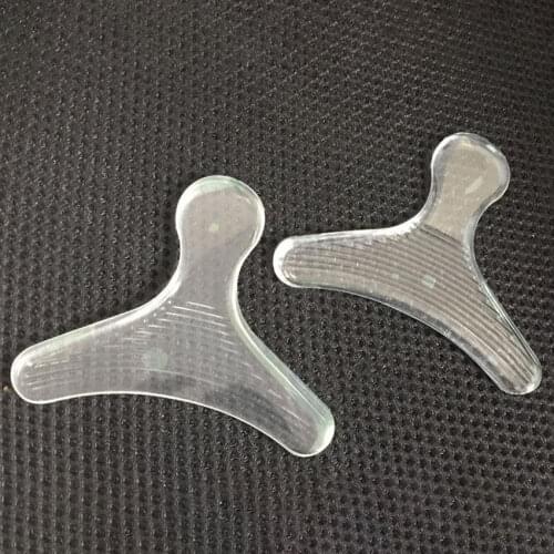 1 Pair Silicone Transparent Heel Sticker T-shaped Invisible Insole Pads Anti-wear High Heel Shoe Pad Pedicure Foot Care Tools