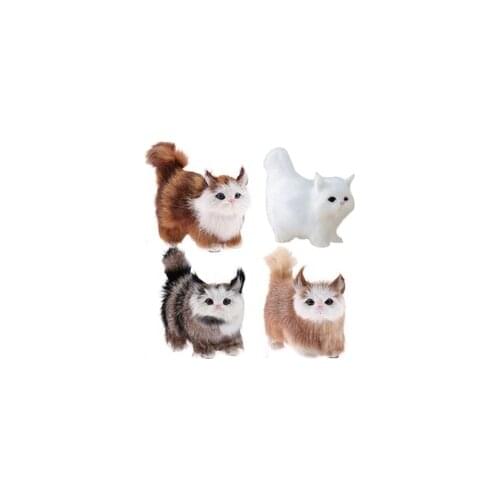 1pc Lovely Simulation Stuffed Plush Soft Cat Toys Cute Plush Cat Doll Toys for Kids Children Birthday Gifts