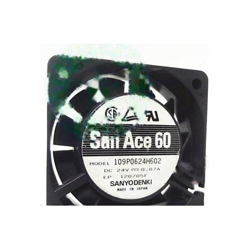 1pc new fan 109P0624H602 24V 0.07A SANYO 60*60*20 freeship