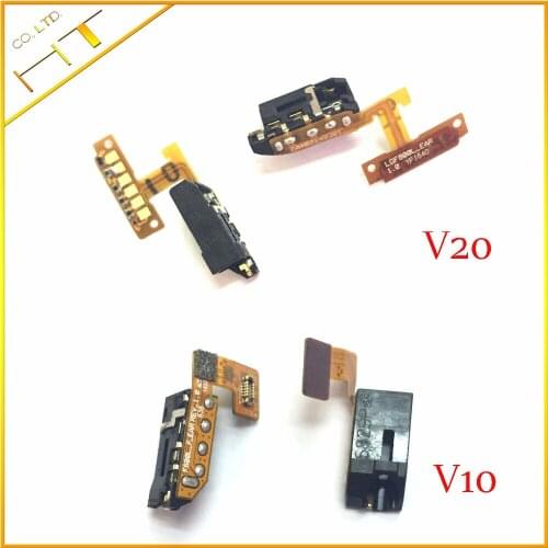 10pcs original for V20 Earphone Headphone Jack Audio Flex Cable Replacement Part for For LG V20 V10