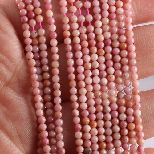 2020 New Wholesale Natural Stone Beads Rhodochrosite Stone for Jewelry Making Beadwork DIY Bracelet Accessories 2mm 3mm