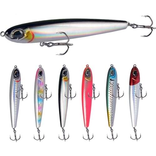 2021 Pencil Fishing Lure Sinking Weights 16g 110mm Winter Fishing Accessories Hooks Artificial Bait Goods Pike Lures Carp Fish